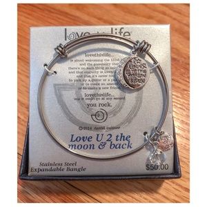 Love you to the moon and back bracelet